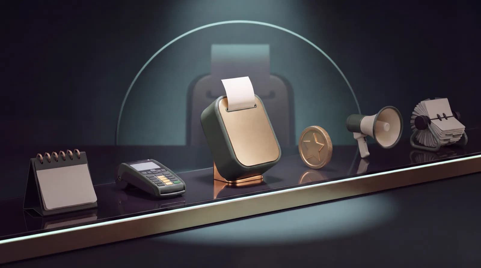 3D illustration of Queuella's Smart Queueing system